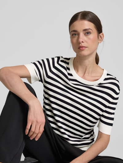 Smith and Soul Strickshirt mit Rundhalsausschnitt Marine 3