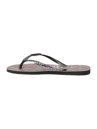 Havaianas Zehentrenner mit Glitter-Effekt Black 3