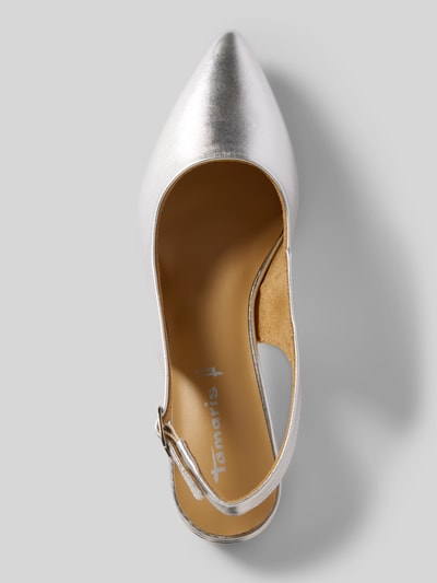 Tamaris Pumps mit Blockabsatz Silber 3