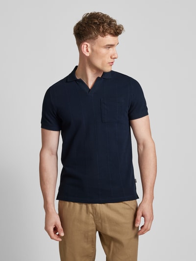 s.Oliver RED LABEL Poloshirt met borstzak Marineblauw - 4