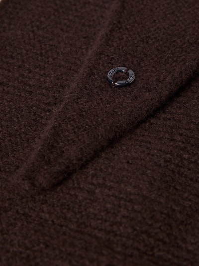 s.Oliver RED LABEL Tuch mit Logo-Detail Dunkelbraun 3