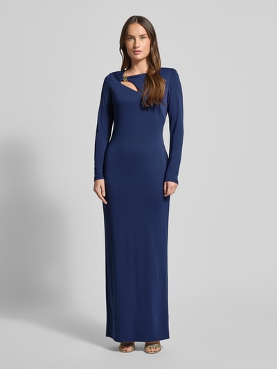 Lauren Ralph Lauren Abendkleid mit Cut Out und Knotendetail Modell 'BURLINCE' Dunkelblau 4