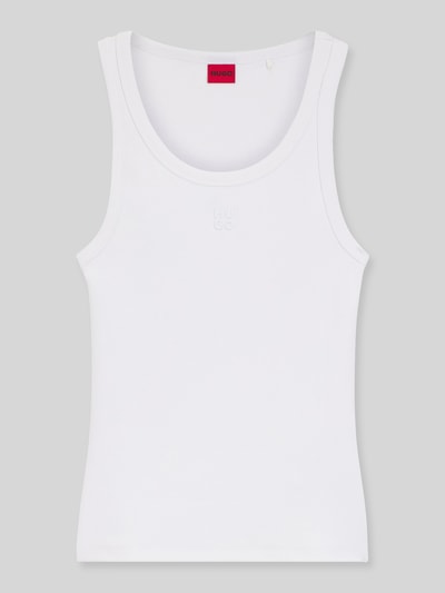 HUGO Slim Fit Top aus Baumwoll-Mix Modell 'DATAMIA' Offwhite 2