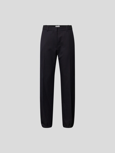Victoria Beckham Bundfaltenhose mit Nadelstreifen Marineblau 2