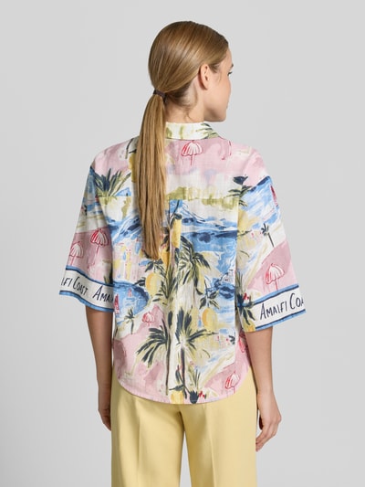 VERO MODA Loose Fit Hemdbluse aus Bio-Baumwoll-Mix Modell 'EDITH' Offwhite 5