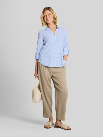 Tom Tailor Relaxed Fit Hemdbluse aus reiner Baumwolle Hellblau 1