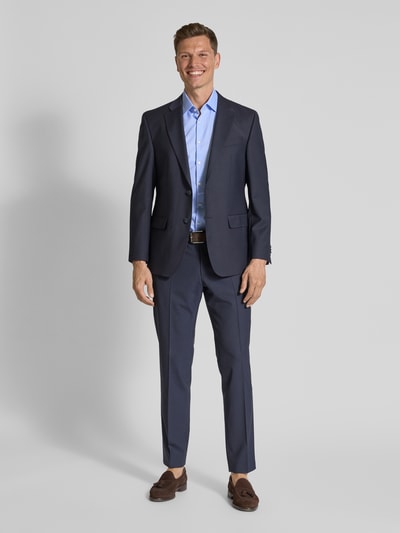 Jake*s Slim Fit Kurzarmhemd mit Knopfleiste Bleu 1