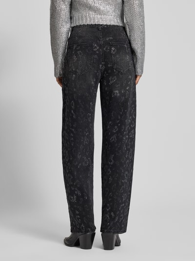 miss goodlife Ballon jeans met siersteentjes, model 'Leosparkle' Donkergrijs - 5