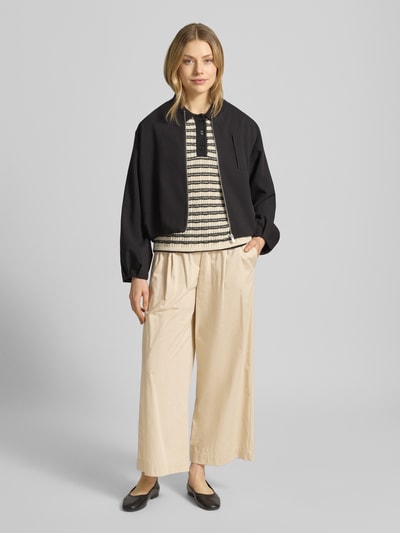 Weekend Max Mara Regular Fit Weite Hose aus reiner Baumwolle Modell 'GOLFO' Sand 1