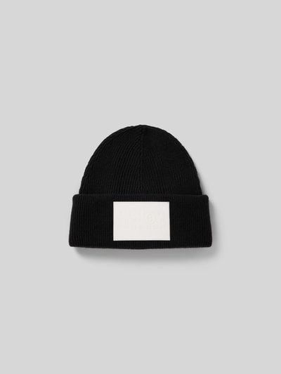 MM6 Maison Margiela Beanie mit Label-Detail Black 2