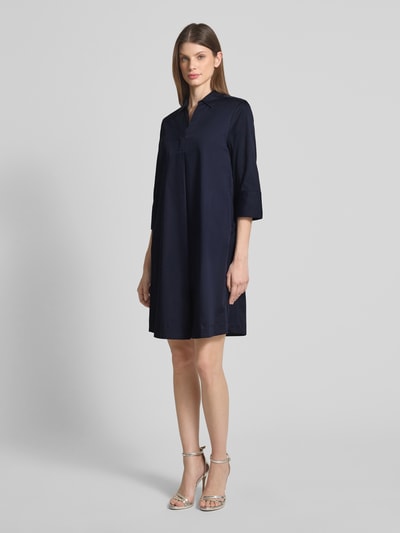 s.Oliver BLACK LABEL A-Linie Tunikakleid aus Baumwoll-Mix Marine 1