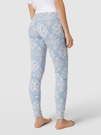 Skiny Pyjama-Hose mit Allover-Muster Hellblau 5