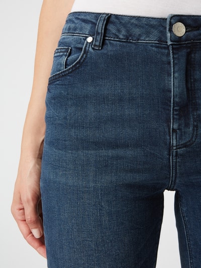 Review Stone Washed Skinny Fit High Waist Jeans Dunkelblau 4