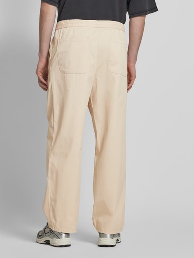 REVIEW Stoffen broek met achterzakken Beige - 5