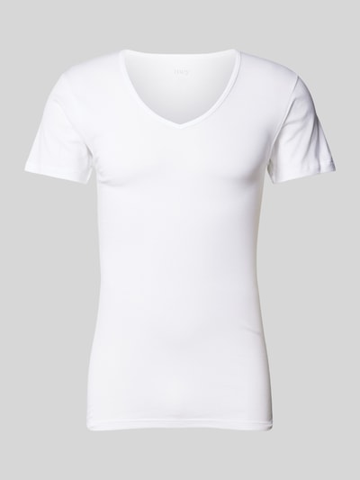 Mey T-Shirt mit V-Ausschnitt Weiss 1