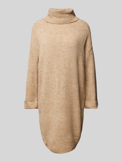 Vero Moda Knielanges Strickkleid mit Rollkragen Modell 'JUPITER' Taupe 2