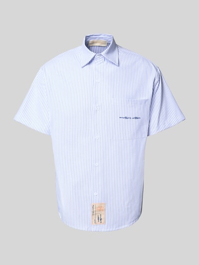 ANOTHER COTTON LAB Oversized Freizeithemd mit Brusttasche Hellblau 2