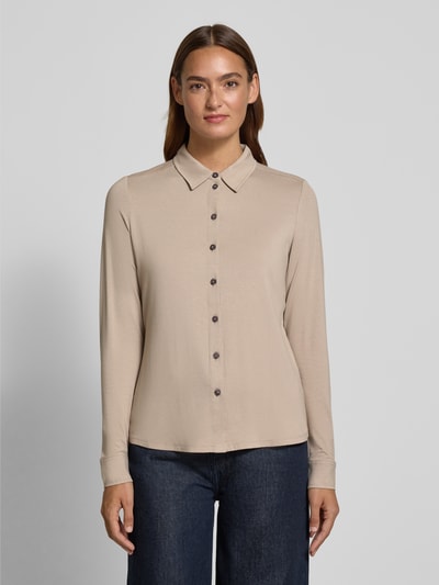 Marc O'Polo Regular Fit Hemdbluse aus Viskose-Mix Stein 4