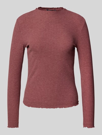 Only Slim Fit Langarmshirt mit Viskose-Anteil Modell 'LEMMA' Altrosa 2