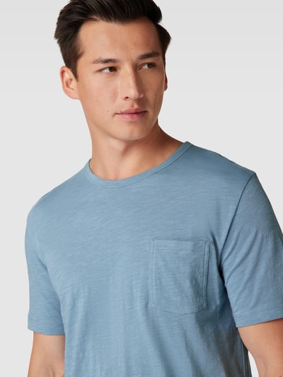 Marc O'Polo T-Shirt mit Brusttasche Blau 3