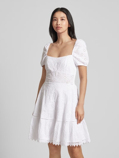 Guess Suknia ślubna z ażurowym wzorem Biały 4