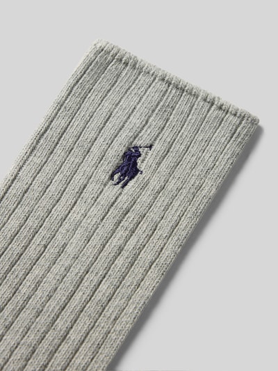 Polo Ralph Lauren Underwear Skarpety z wyhaftowanym logo model ‘CREW SOCK’ Jasnoszary 2