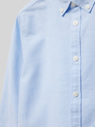 Mango Freizeithemd mit Button-Down-Kragen Bleu 2