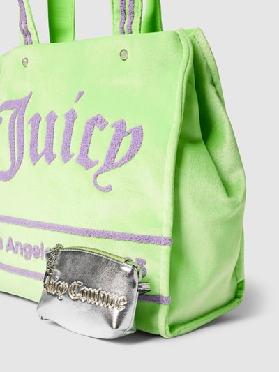 Juicy Couture Torba shopper z detalem z logo model ‘Iris’ Zielony 3