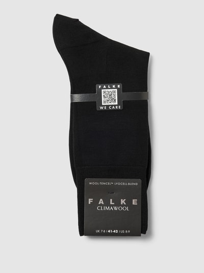 Falke Sokken met wol, model 'ClimaWool' Zwart - 3