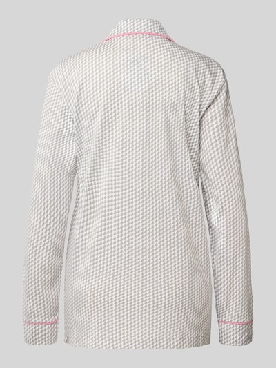 Christian Berg Woman Pyjama-Oberteil mit Brusttasche Mittelgrau 3