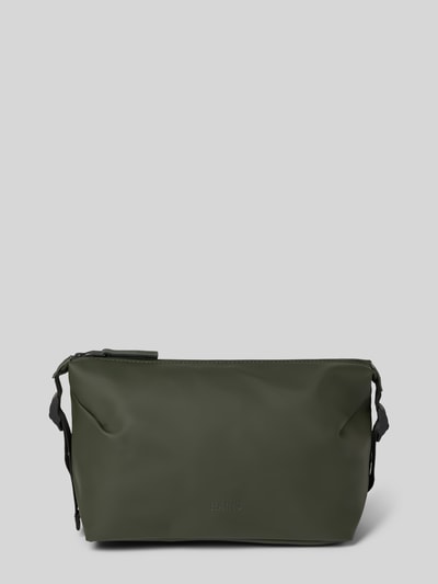 RAINS Toilettas met plooien, model 'Hilo Wash Bag' Olijfgroen - 1