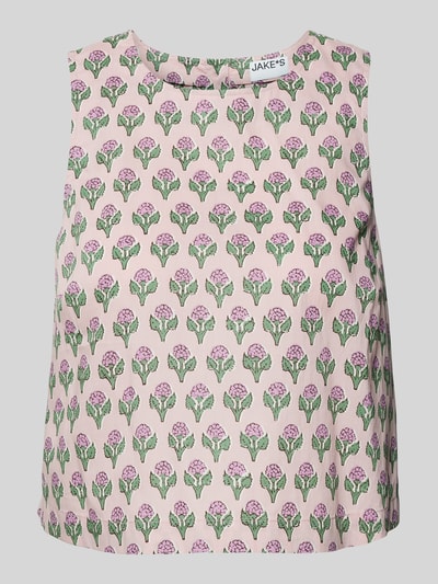 Jake*s Casual Blousetop met bloemenmotief Abrikoos - 2