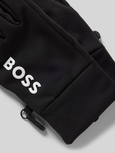 BOSS Handschoenen met labelprint Zwart - 2