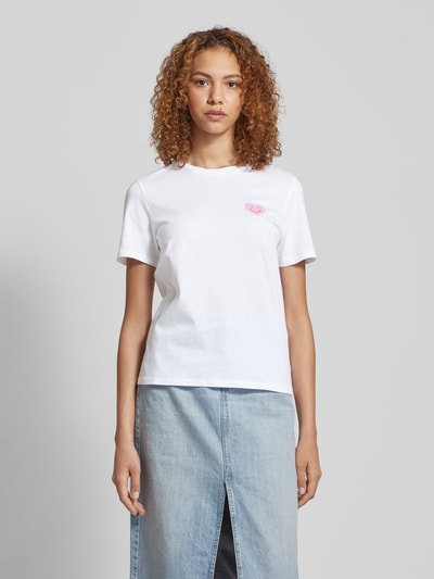 Only T-shirt z nadrukowanym motywem model ‘LUCIA’ Biały 4