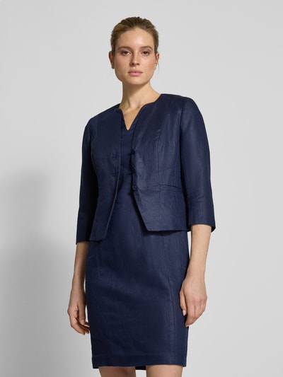 WHITE LABEL Blazer met strookzakken Marineblauw - 4