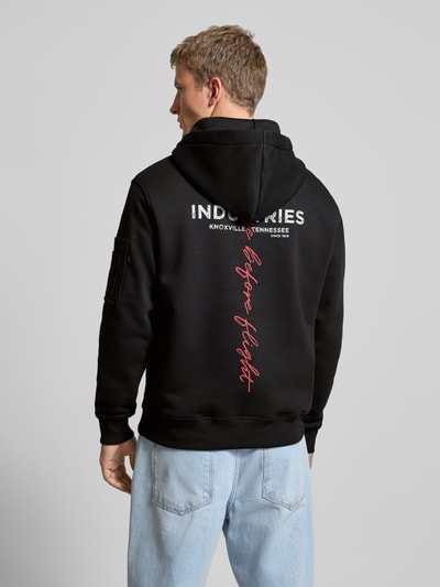 Alpha Industries Hoodie mit Label-Details Black 5
