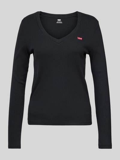 Levi's® Longsleeve mit V-Ausschnitt Black 2