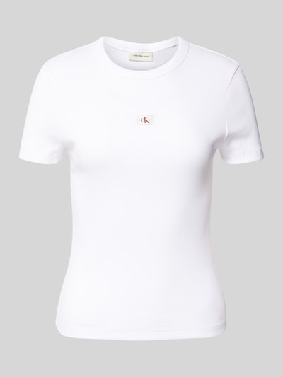 Calvin Klein Jeans T-shirt met labeldetail Wit - 2