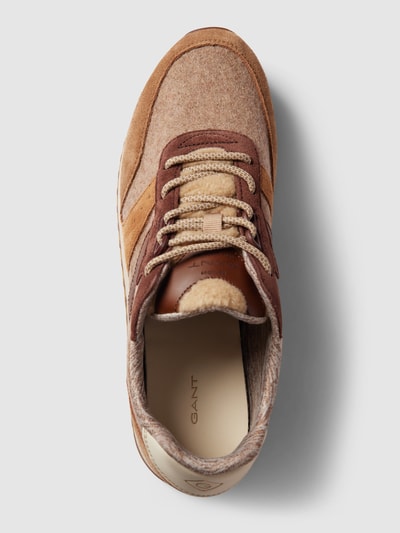 Gant Sneakers met contrastgarnering, model 'Bevinda' Middenbruin - 5