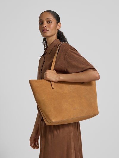 Marc O'Polo Shopper mit herausnehmbarer Reißverschlusstasche Camel 1