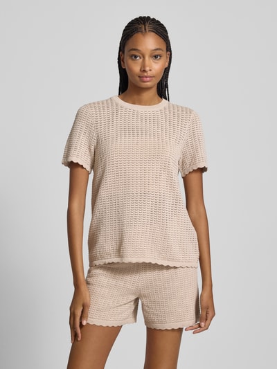 Pieces Loose Fit T-Shirt aus reiner Baumwolle Modell 'SCOUT' Sand 4