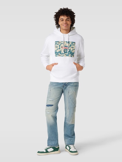 Levi's® Oversized hoodie met motiefprint Wit - 1