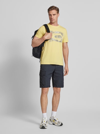 camel active Regular Fit Bermudas mit Cargotaschen Marine 1