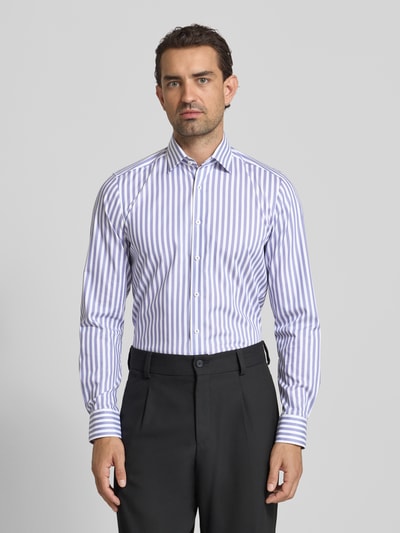 OLYMP Level Five Slim fit zakelijk overhemd met kentkraag Lila - 4