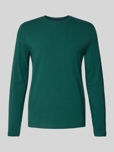 Christian Berg Men Shirt met lange mouwen en geribde ronde hals Metallic groen - 2