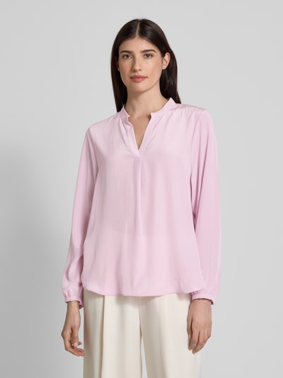 Luisa Cerano Relaxed Fit Bluse mit Tunikakragen Hellrosa 4