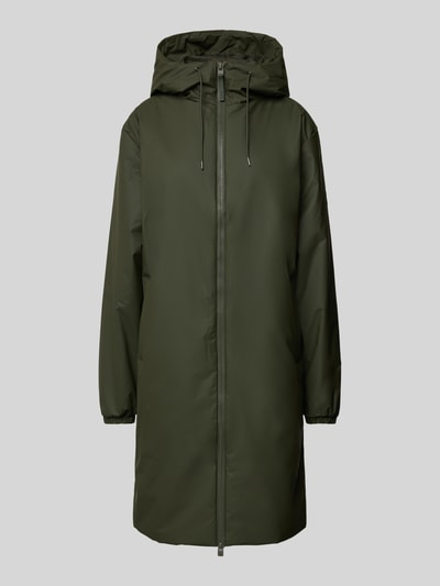 RAINS Parka mit Zweiwege-Reißverschluss Modell 'Lohja' Khaki 2