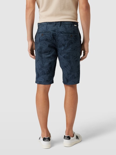 Tom Tailor Bermuda met all-over motief, model 'BANANA' Marineblauw - 5