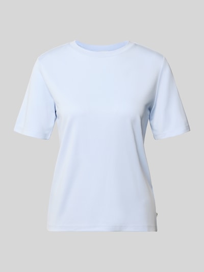 Produktfoto, jasnoniebieski damski t-shirt Regular Fit T-Shirts aus Modal-Mix von Tom Tailor Denim, gładka faktura