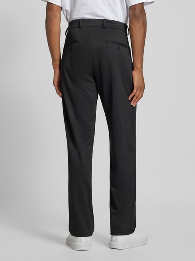 CG - Club of Gents Regular fit pantalon met persplooien, model 'Ole' Zwart - 5